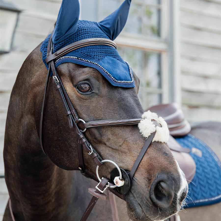 Fly Viel Wellington Velvet Pearls Navy Blue