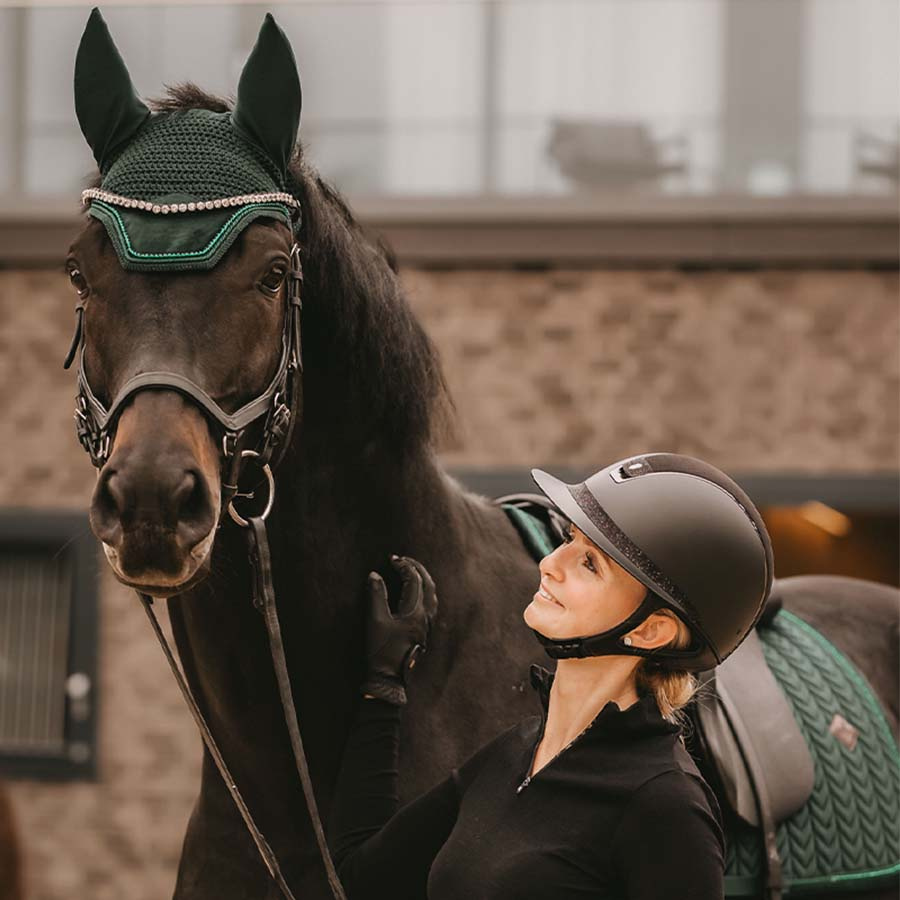 Fly Viel Wellington Velvet Pearls Pine Green