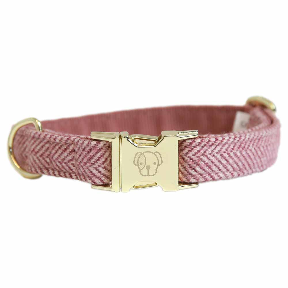 Dog Collar Wool Pink