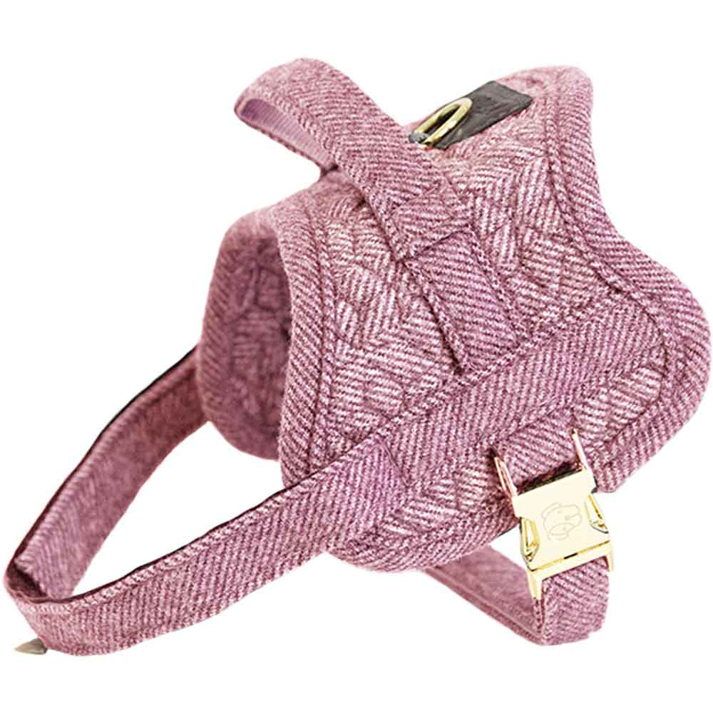 Dog Harness Wool Pink