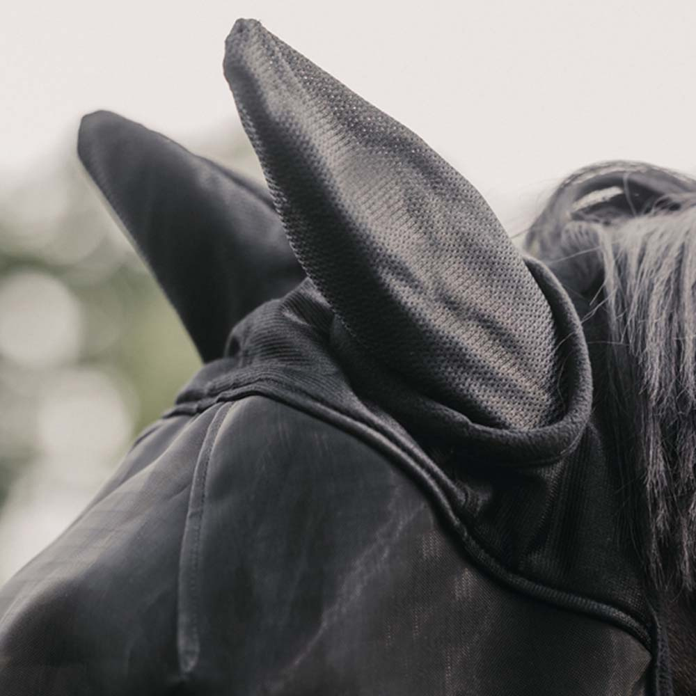 Fly Mask Classic with Ears Black