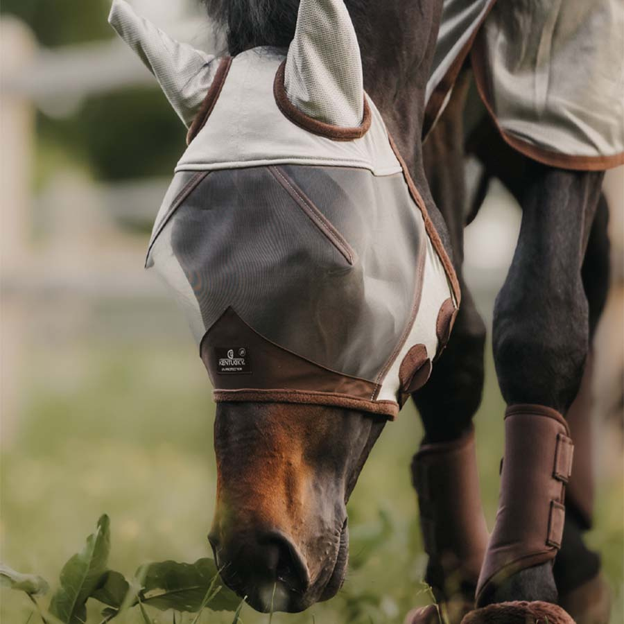 Fly Mask Classic with Ears Silver