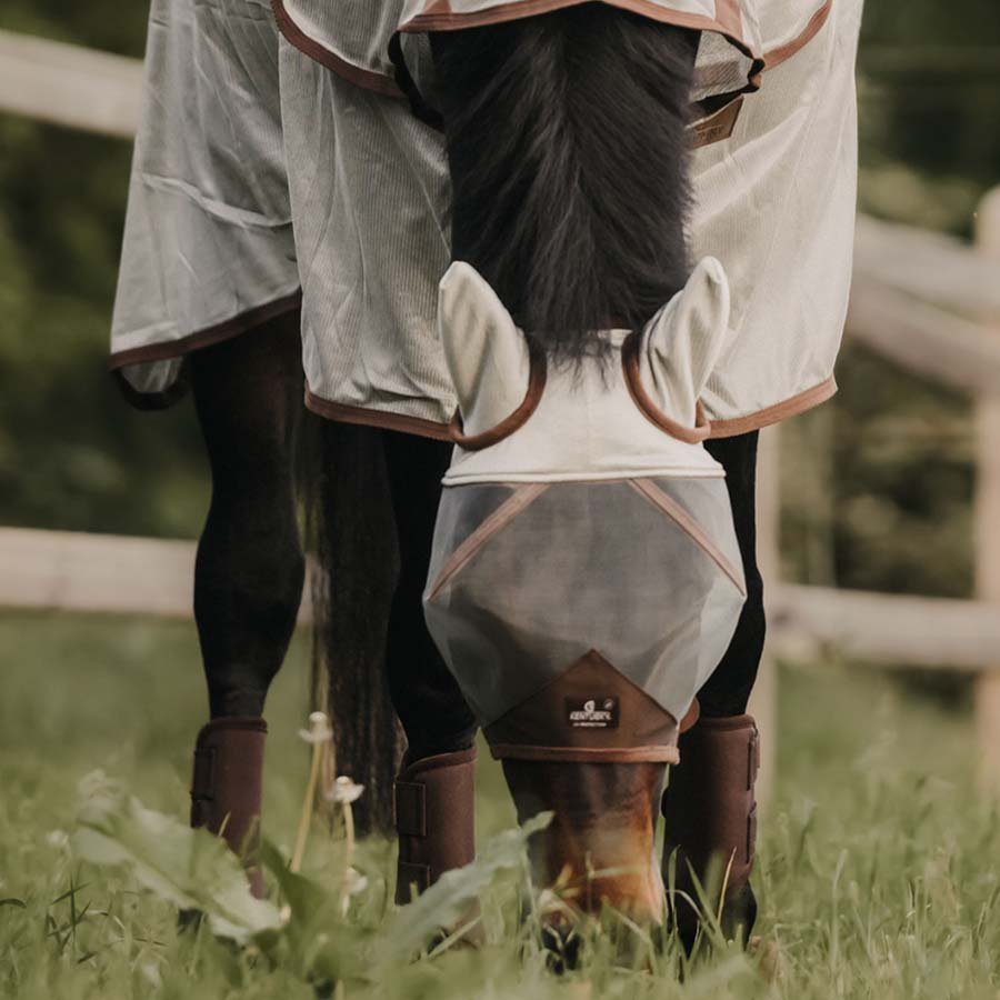 Fly Mask Classic with Ears Silver