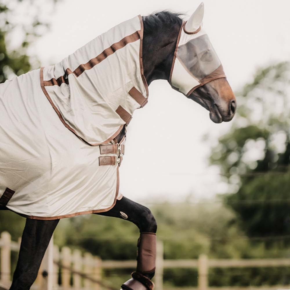 Fly Mask Classic with Ears Silver