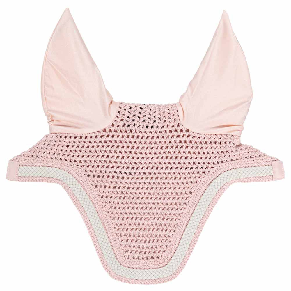 Ear Bonnet Wellington Plaited Cord Light Rose