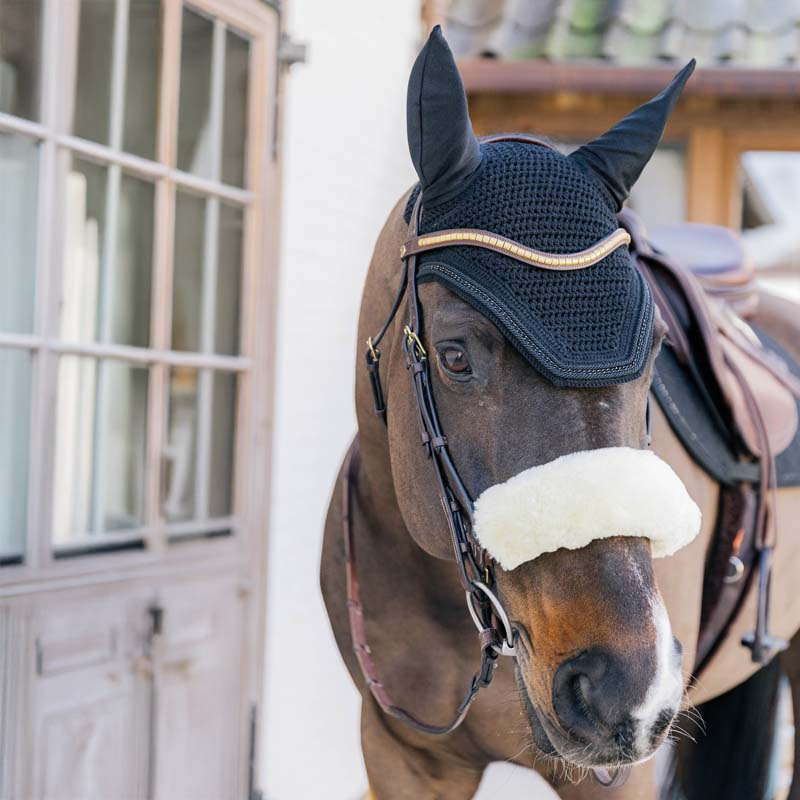 Ear Bonnet Wellington Metal Chain Black