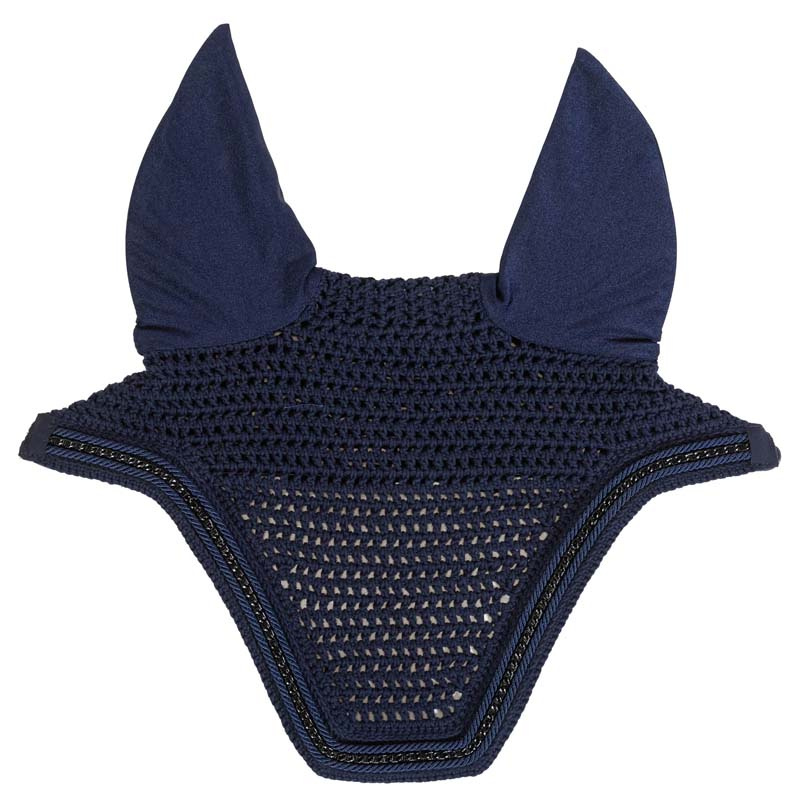 Ear Bonnet Wellington Metal Chain Navy Blue