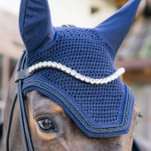 Ear Bonnet Wellington Metal Chain Navy Blue Ear Bonnet Wellington Metal Chain Navy Blue