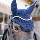Ear Bonnet Wellington Metal Chain Navy Blue Ear Bonnet Wellington Metal Chain Navy Blue