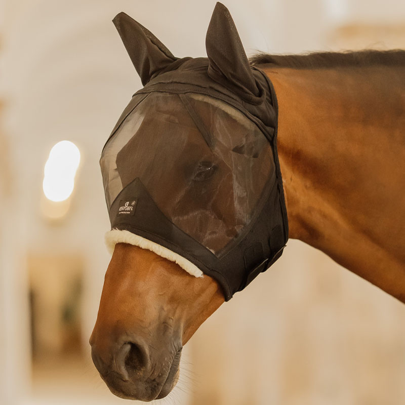 Fly Veil with Ears Skin Friendly Black