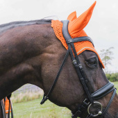 Ear Bonnet Wellington Diamond Rope Orange Ear Bonnet Wellington Diamond Rope Orange