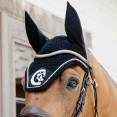 Ear Bonnet Wellington 3D Logo Rope Black Ear Bonnet Wellington 3D Logo Rope Black