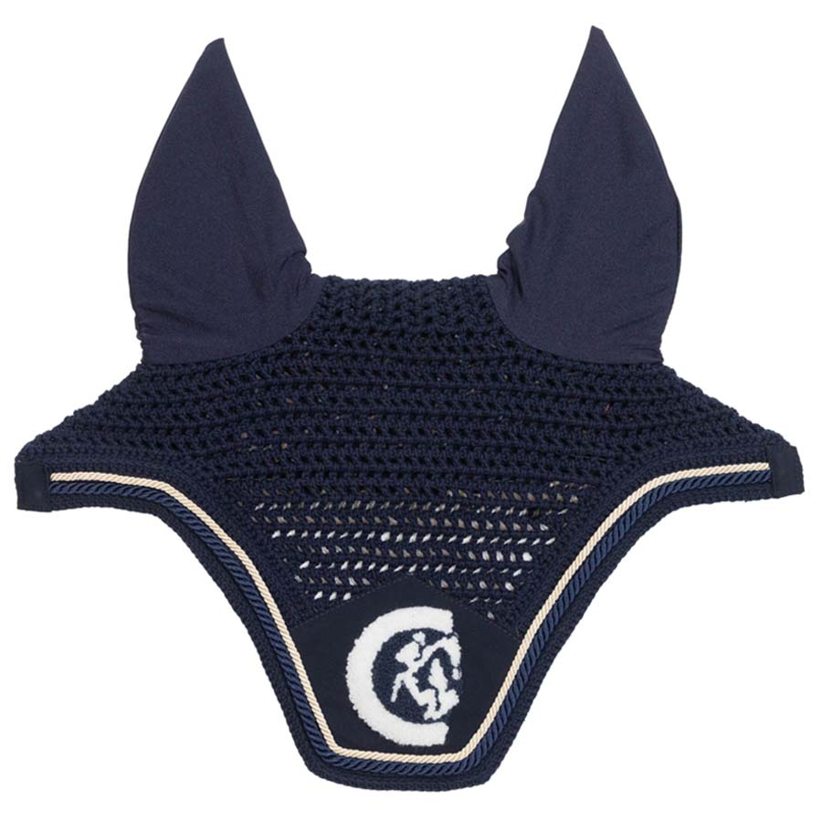 Ear Bonnet Wellington 3D Logo Rope Navy Blue