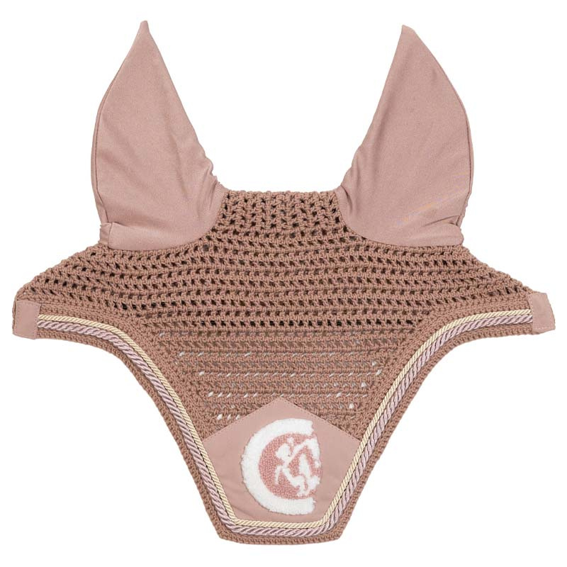 Ear Bonnet Wellington 3D Logo Rope Old Pink