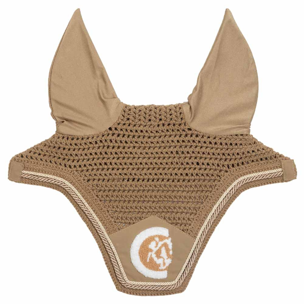 Ear Bonnet Wellington 3D Logo Rope Beige