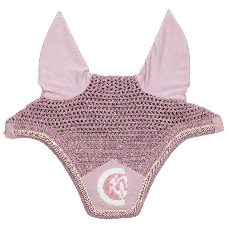 Ear Bonnet Wellington 3D Logo Rope Light Rose