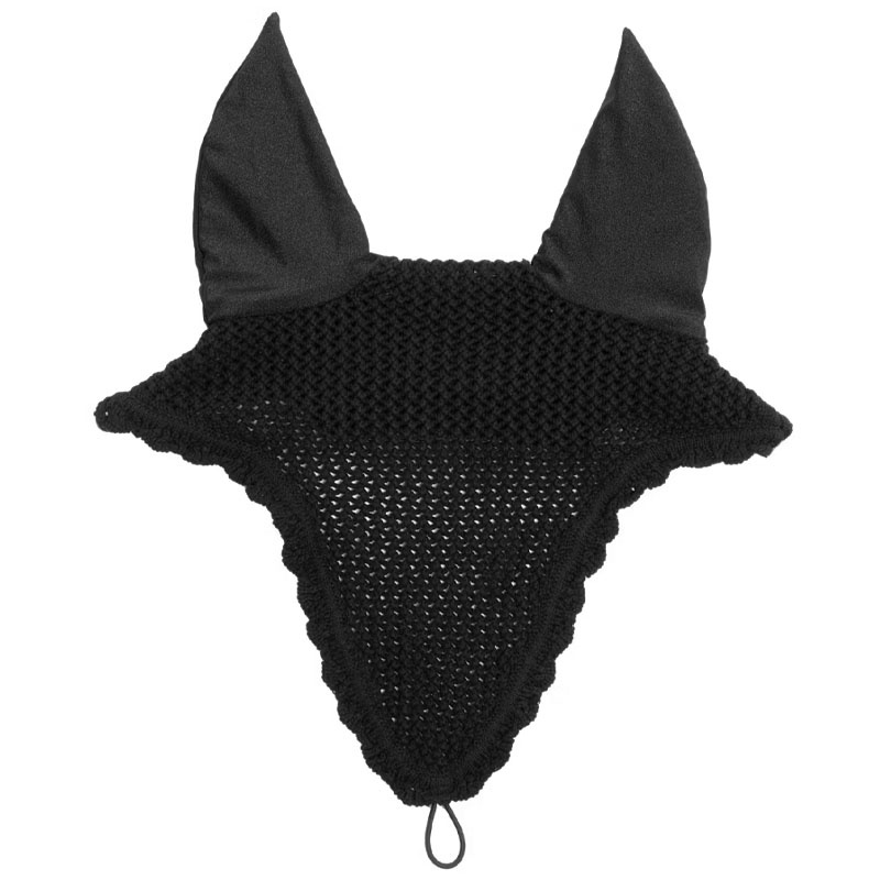Long Ear Bonnet Loop Black