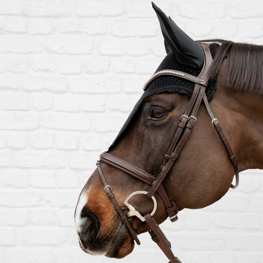 Long Ear Bonnet Loop Black