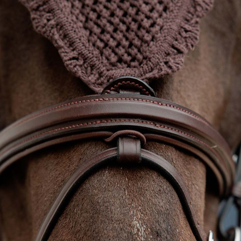 Long Ear Bonnet Loop Soundless Brown