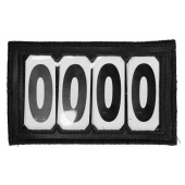 Number tag PVC Velcro 4 Numbers Black Number tag PVC Velcro 4 Numbers Black