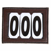 Number tag PVC Velcro 3 Numbers Brown Number tag PVC Velcro 3 Numbers Brown