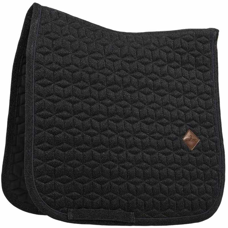 Dressage Saddle Pad Full Sparkling Black
