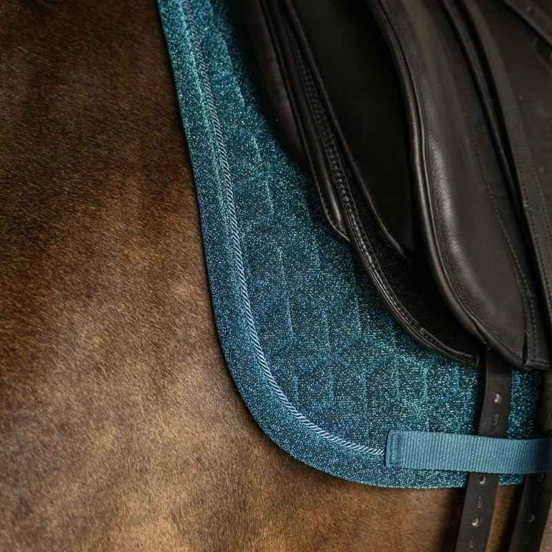 Dressage Saddle Pad Full Sparkling Navy Blue