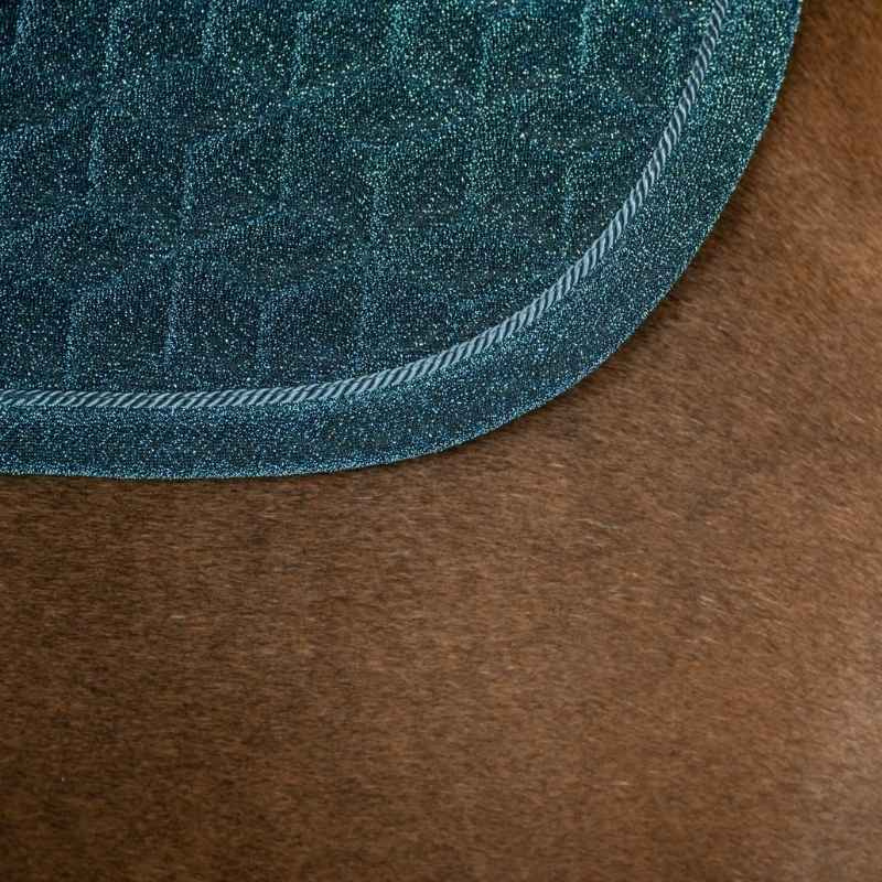 Dressage Saddle Pad Full Sparkling Navy Blue