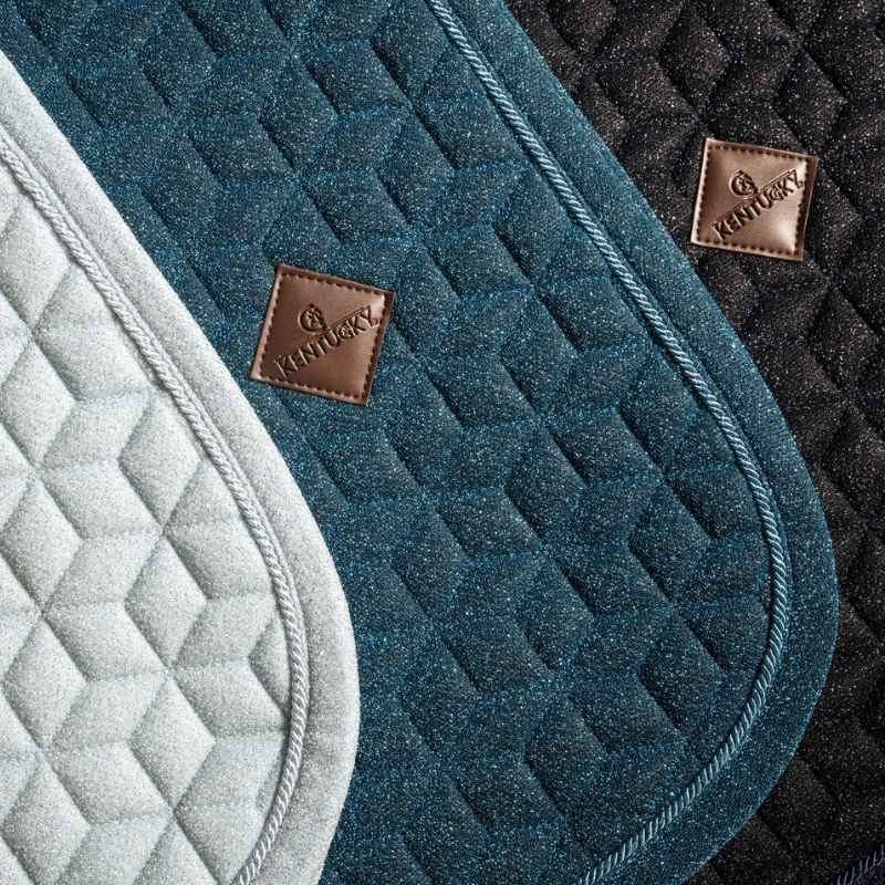Dressage Saddle Pad Full Sparkling Navy Blue