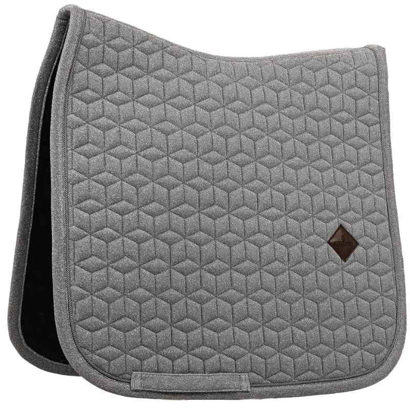 Dressage Saddle Pad Full Sparkling Grey