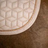 Dressage Saddle Pad Full Sparkling Beige Dressage Saddle Pad Full Sparkling Beige
