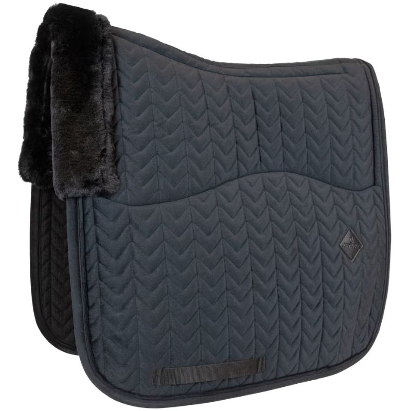 Dressage Saddle Pad Skin Friendly Velvet Black