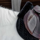 Saddle Pad Skin Friendly Velvet Black Saddle Pad Skin Friendly Velvet Black