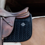 Saddle Pad Skin Friendly Velvet Black Saddle Pad Skin Friendly Velvet Black