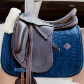 Dressage Saddle Pad Skin Friendly Velvet Navy Blue Dressage Saddle Pad Skin Friendly Velvet Navy Blue