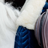Saddle Pad Skin Friendly Velvet Navy Blue Saddle Pad Skin Friendly Velvet Navy Blue