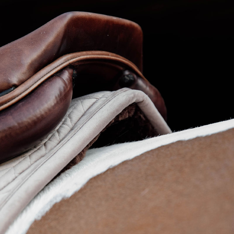 Saddle Pad Skin Friendly Velvet Beige