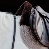Saddle Pad Skin Friendly Velvet Beige Saddle Pad Skin Friendly Velvet Beige