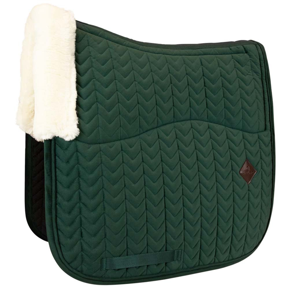 Dressage Saddle Pad Skin Friendly Velvet Green