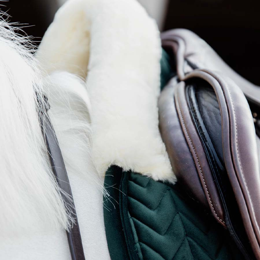 Saddle Pad Skin Friendly Velvet Green