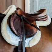 Saddle Pad Hunter Vegan Sheepskin Vit Full Saddle Pad Hunter Vegan Sheepskin Vit Full