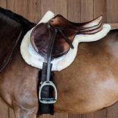 Saddle Pad Hunter Vegan Sheepskin Vit Full Saddle Pad Hunter Vegan Sheepskin Vit Full