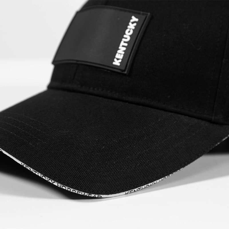 Cap Rubber Logo Black