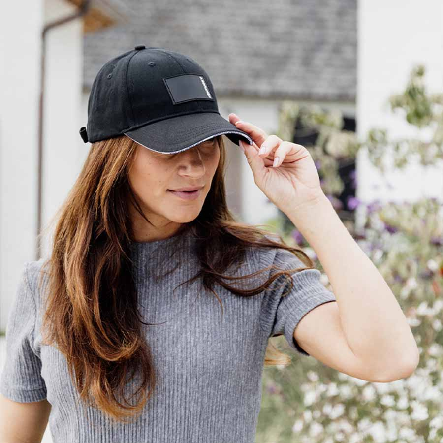 Cap Rubber Logo Black