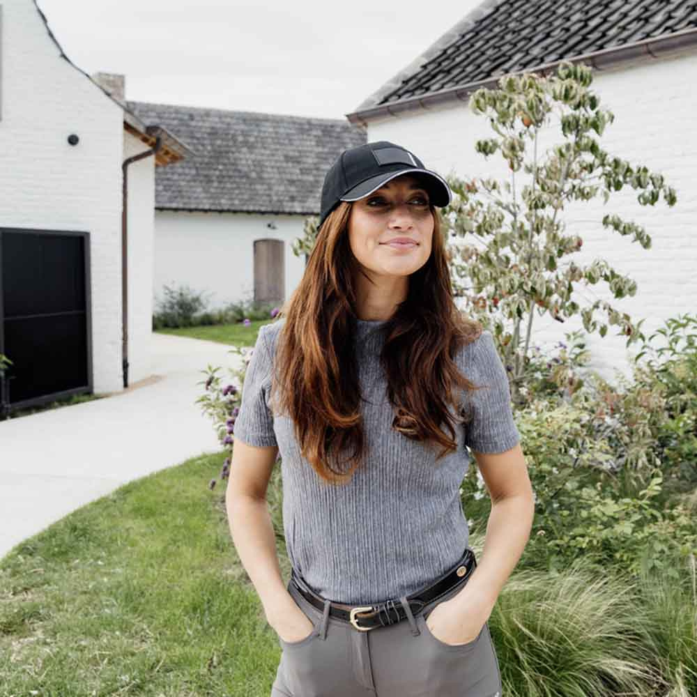 Cap Rubber Logo Black