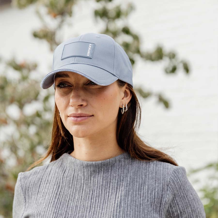 Cap Rubber Logo Light Blue