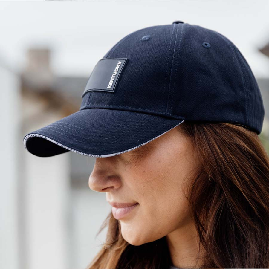 Cap Rubber Logo Navy Blue