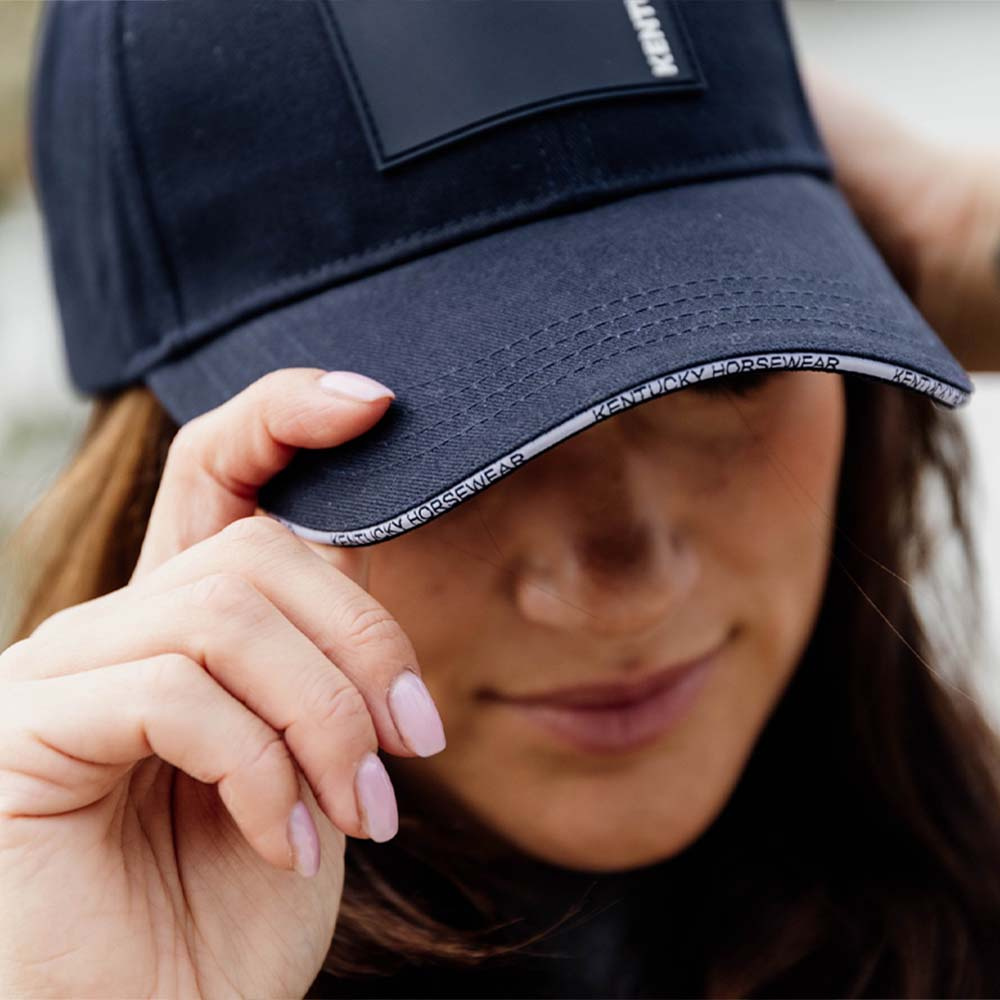 Cap Rubber Logo Navy Blue