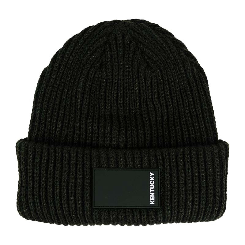 Beanie Rubber Logo Dark Green