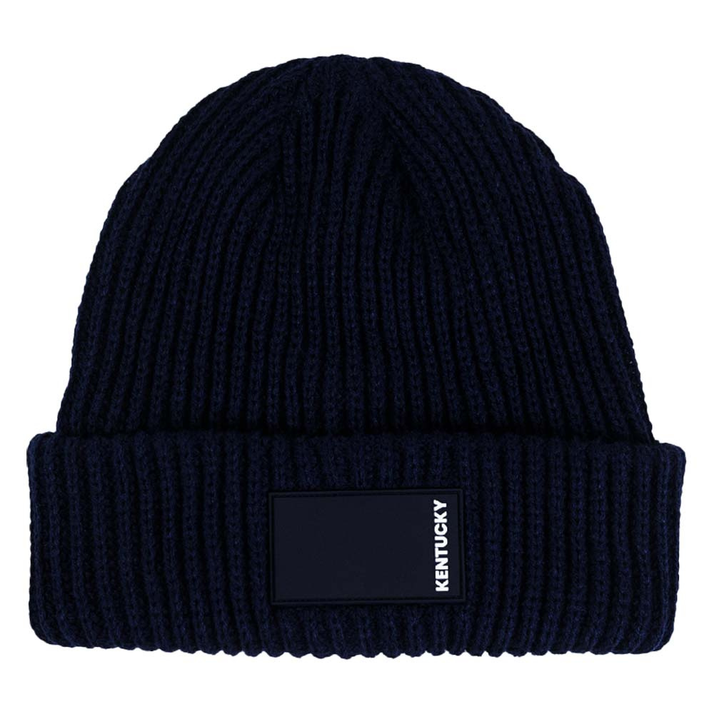 Beanie Rubber Logo Navy Blue